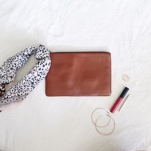 Madewell Leather Pouch Clutch